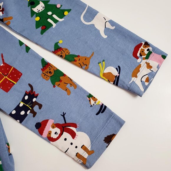 Mini Boden Girls Printed Jersey Tunic Dress Festive Pets 7-8Y Cotton Poc… - Picture 8 of 11